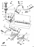 STAND / FOOTREST for Yamaha TZ 1993