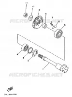 MIDDLE SHAFT for Yamaha TZ 1993