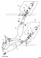 EXHAUST for Yamaha TZ 1993