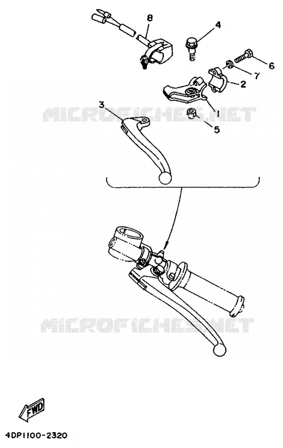 SWITCH / LEVER Yamaha MOTO 250 1996 TZ  TZ250