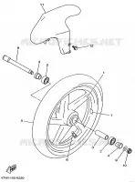 FRONT WHEEL for Yamaha TZ 1997