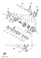 GEAR SHIFT SELECTOR DRUM / FORKS for Yamaha TZ 1997