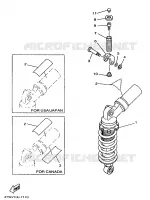 REAR SHOCK ABSORBER for Yamaha TZ 1997