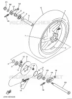REAR WHEEL for Yamaha TZ 1997