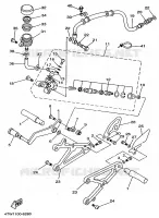 STAND / FOOTREST for Yamaha TZ 1997