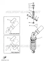 REAR SHOCK ABSORBER for Yamaha TZ 1998