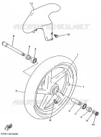 FRONT WHEEL for Yamaha TZ 1998