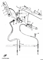 HANDLEBAR & CABLES for Yamaha TZ 1998