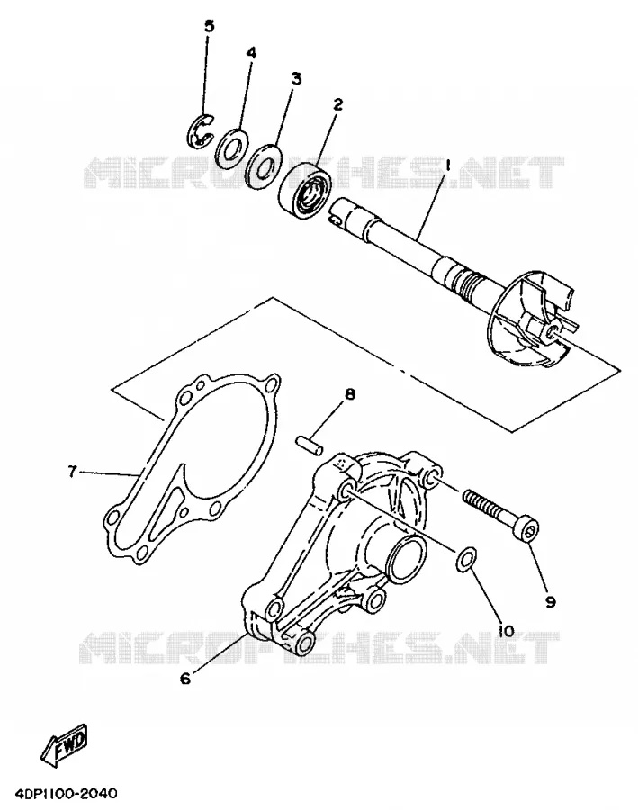 WATERPUMP Yamaha MOTO 250 1998 TZ  TZ250