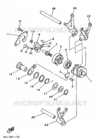 GEAR SHIFT SELECTOR DRUM / FORKS for Yamaha TZ 1998