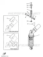 REAR SHOCK ABSORBER for Yamaha TZ 1998