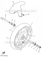 FRONT WHEEL for Yamaha TZ 1998