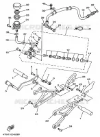 STAND / FOOTREST for Yamaha TZ 1998