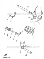 GEAR SHIFT SELECTOR DRUM / FORKS for Yamaha TZ 1986