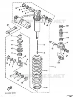 REAR SHOCK ABSORBER for Yamaha TZ 1986