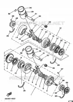 CRANKSHAFT / PISTON for Yamaha TZ 1986