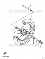 FRONT WHEEL for Yamaha TZ 1986