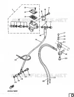 FRONT MASTER CYLINDER for Yamaha TZ 1986