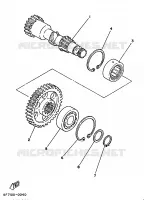 MIDDLE SHAFT for Yamaha TZ 1986