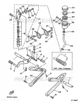 REAR BRAKE MASTER CYLINDER for Yamaha TZ 1986