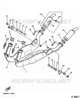EXHAUST for Yamaha TZ 1986