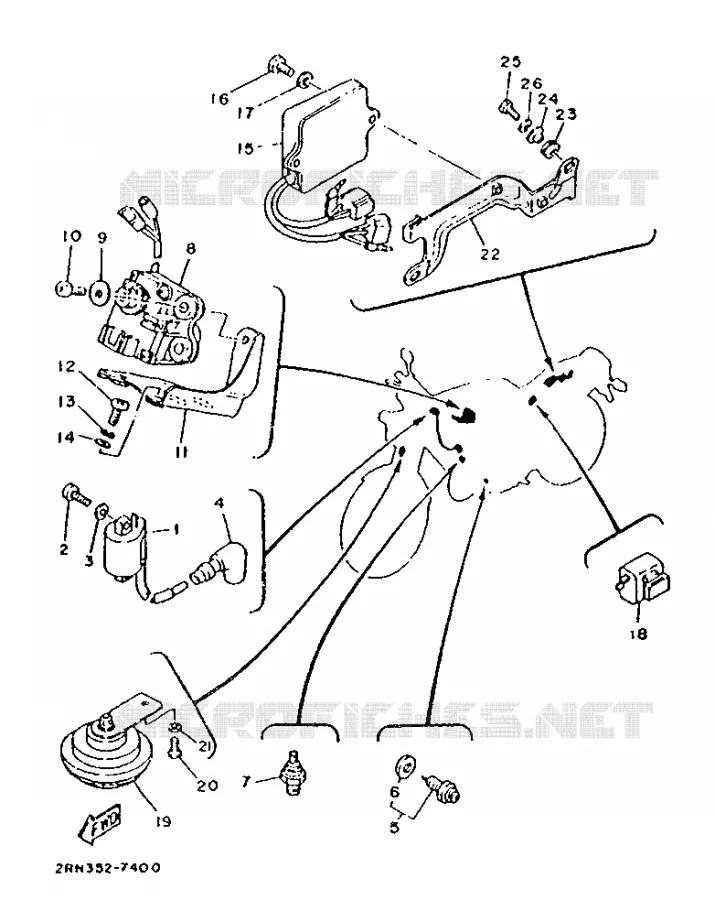 ELECTRICAL 2 Yamaha MOTO 125 1987 TZR  TZR125