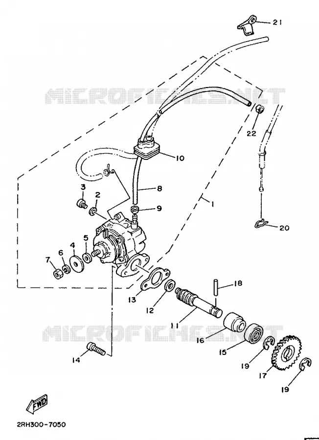 OIL PUMP Yamaha MOTO 125 1987 TZR  TZR125