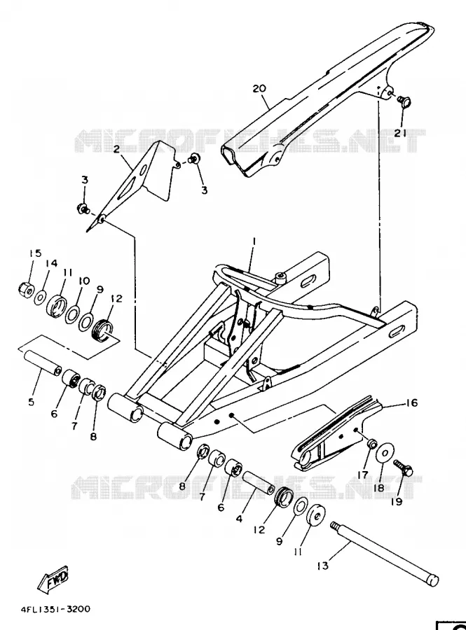 SWINGARM Yamaha MOTO 125 1993 TZR  TZR125