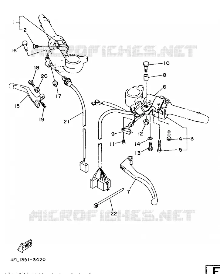 SWITCH / LEVER Yamaha MOTO 125 1993 TZR  TZR125