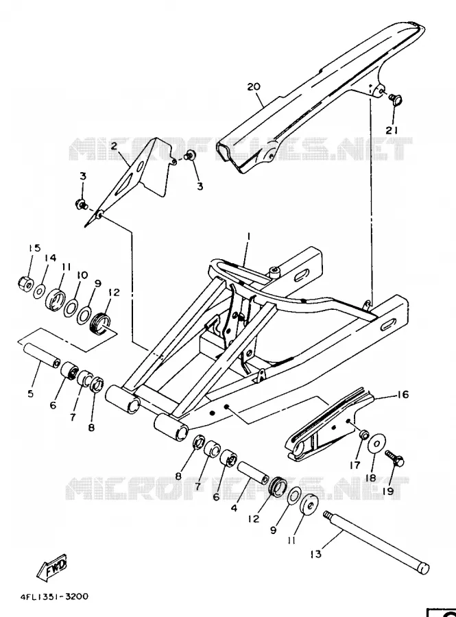 SWINGARM Yamaha MOTO 125 1993 TZR  TZR125