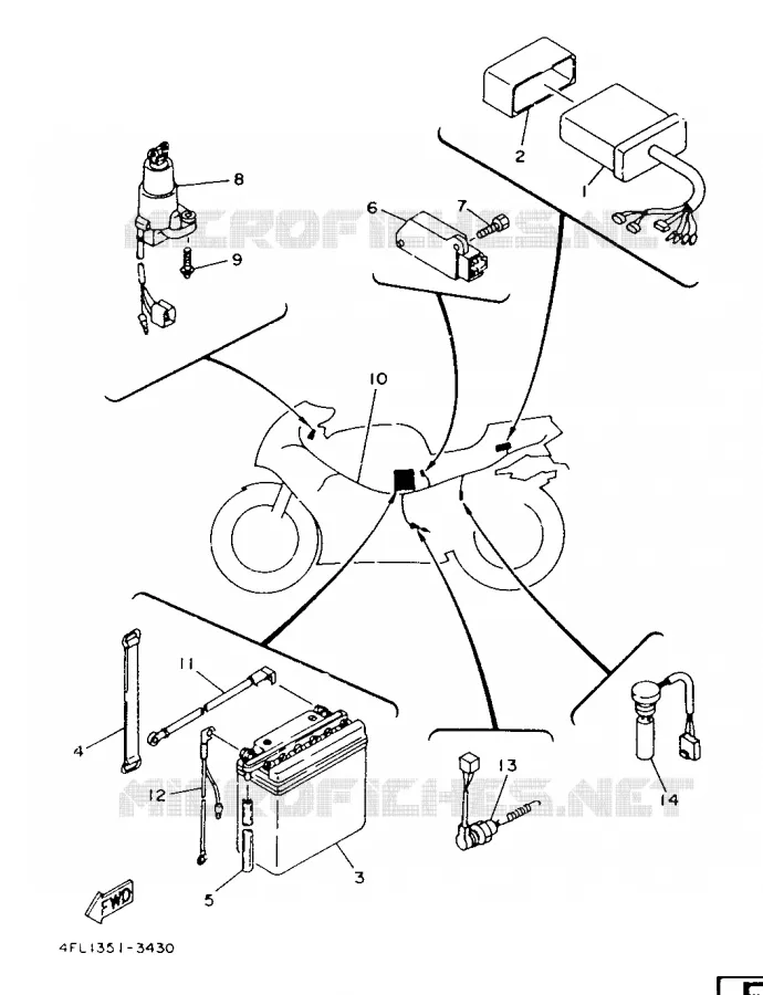 ELECTRICAL 1 Yamaha MOTO 125 1993 TZR  TZR125