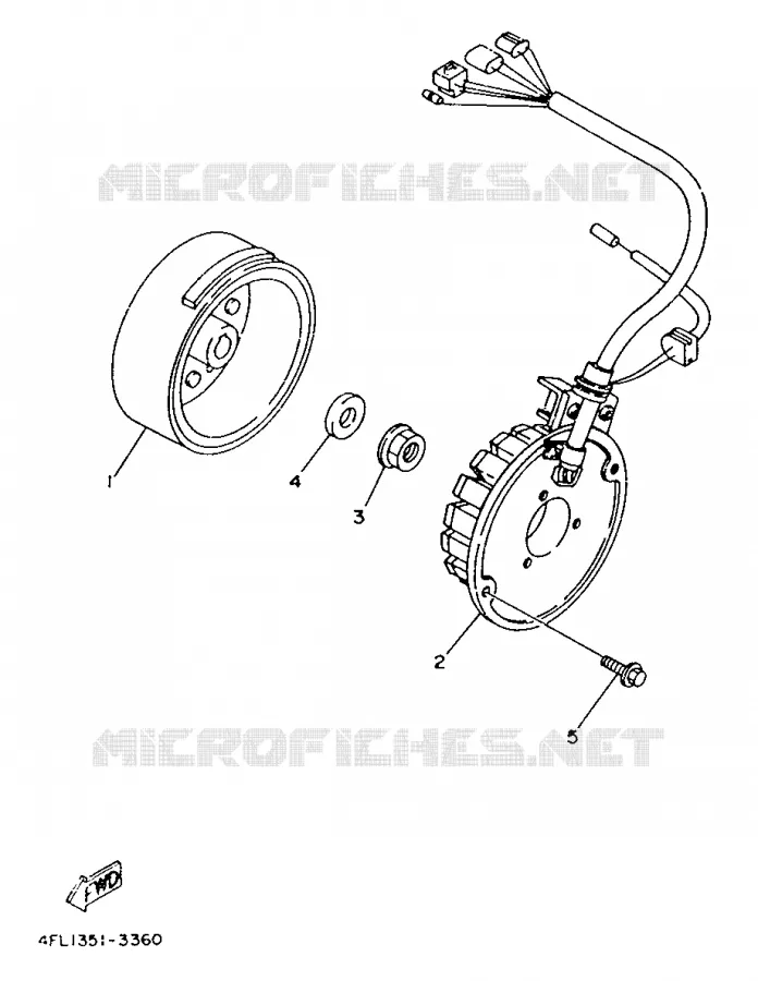 IGNITION Yamaha MOTO 125 1995 TZR  TZR125