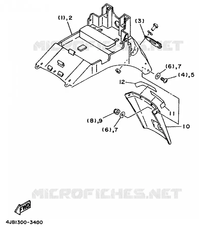 OPTIONAL PARTS - CHASSIS - FOR FINLAND / SWITZERLAND Yamaha MOTO 125 1995 TZR  TZR125