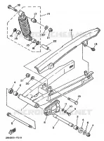 SWINGARM / SHOCK ABSORBER for Yamaha TZR 1989