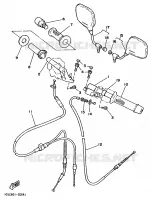 HANDLEBAR & CABLES for Yamaha TZR 1989