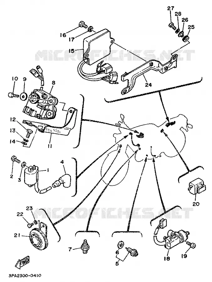ELECTRICAL 2 Yamaha MOTO 125 1990 TZR  TZR125L