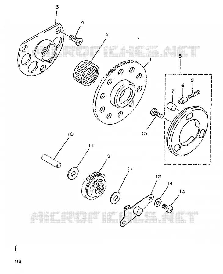 STARTER CLUTCH Yamaha MOTO 125 1992 TZR  TZR125R