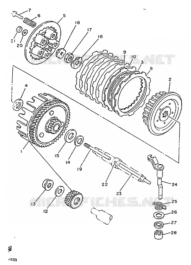 STARTER CLUTCH Yamaha MOTO 125 1992 TZR  TZR125R