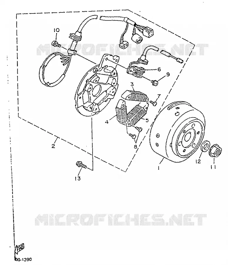 IGNITION Yamaha MOTO 125 1992 TZR  TZR125R