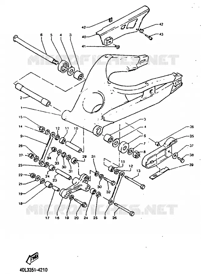 SWINGARM Yamaha MOTO 125 1994 TZR  TZR125RR