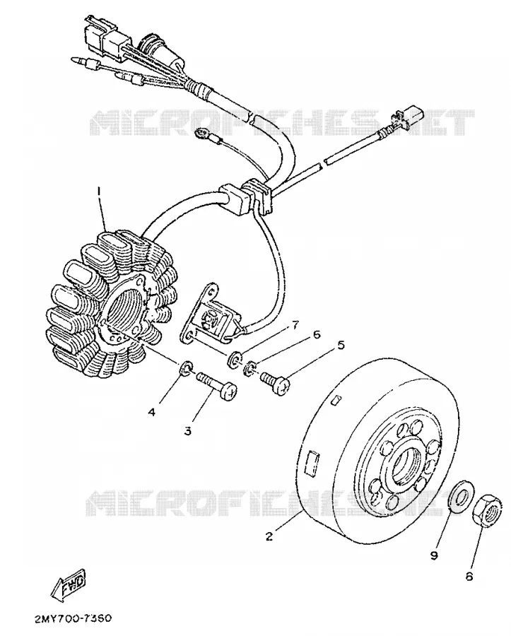 IGNITION Yamaha MOTO 250 1987 TZR  TZR250