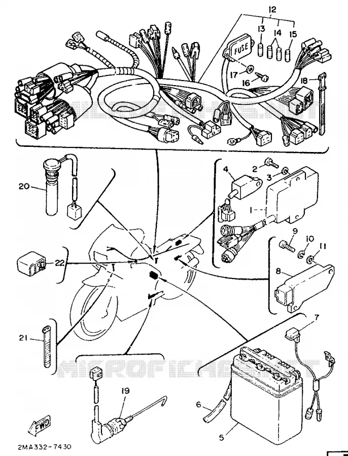 ELECTRICAL 1 Yamaha MOTO 250 1987 TZR  TZR250
