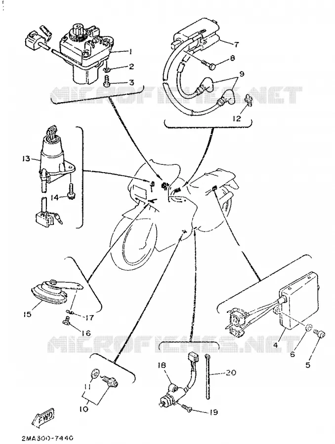 ELECTRICAL 2 Yamaha MOTO 250 1987 TZR  TZR250