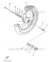 FRONT WHEEL for Yamaha TZR 1989