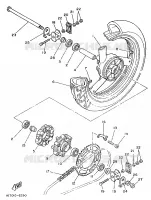 REAR WHEEL for Yamaha TZR 1989