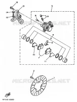 REAR BRAKE CALIPER for Yamaha TZR 1989