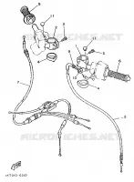 HANDLEBAR & CABLES for Yamaha TZR 1989