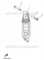 REAR SHOCK ABSORBER for Yamaha TZR 1989