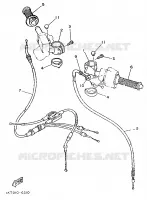 HANDLEBAR & CABLES for Yamaha TZR 1989