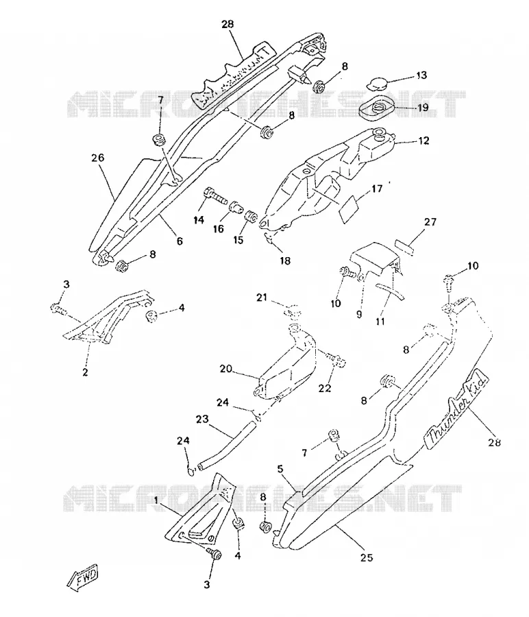 SIDE COVER Yamaha MOTO 50 1996 TZR  TZR50